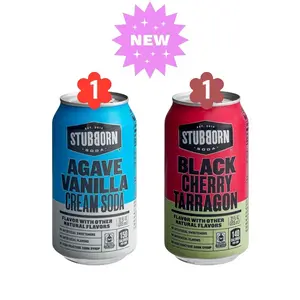 Stubborn Variety Pack 12 fl oz - Black Cherry & Agave Vanilla Flavors - Beverage modern soda