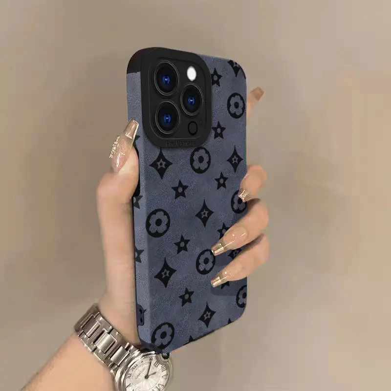 Retro pattern sheepskin phone case, the perfect gift for him or her, compatible with iPhone 17/16/15/14/13/12/11/X/XS/XSMAX, shockproof and drop-resistant, Accessories, Tpu, Smartphone, Cellphone summerwins