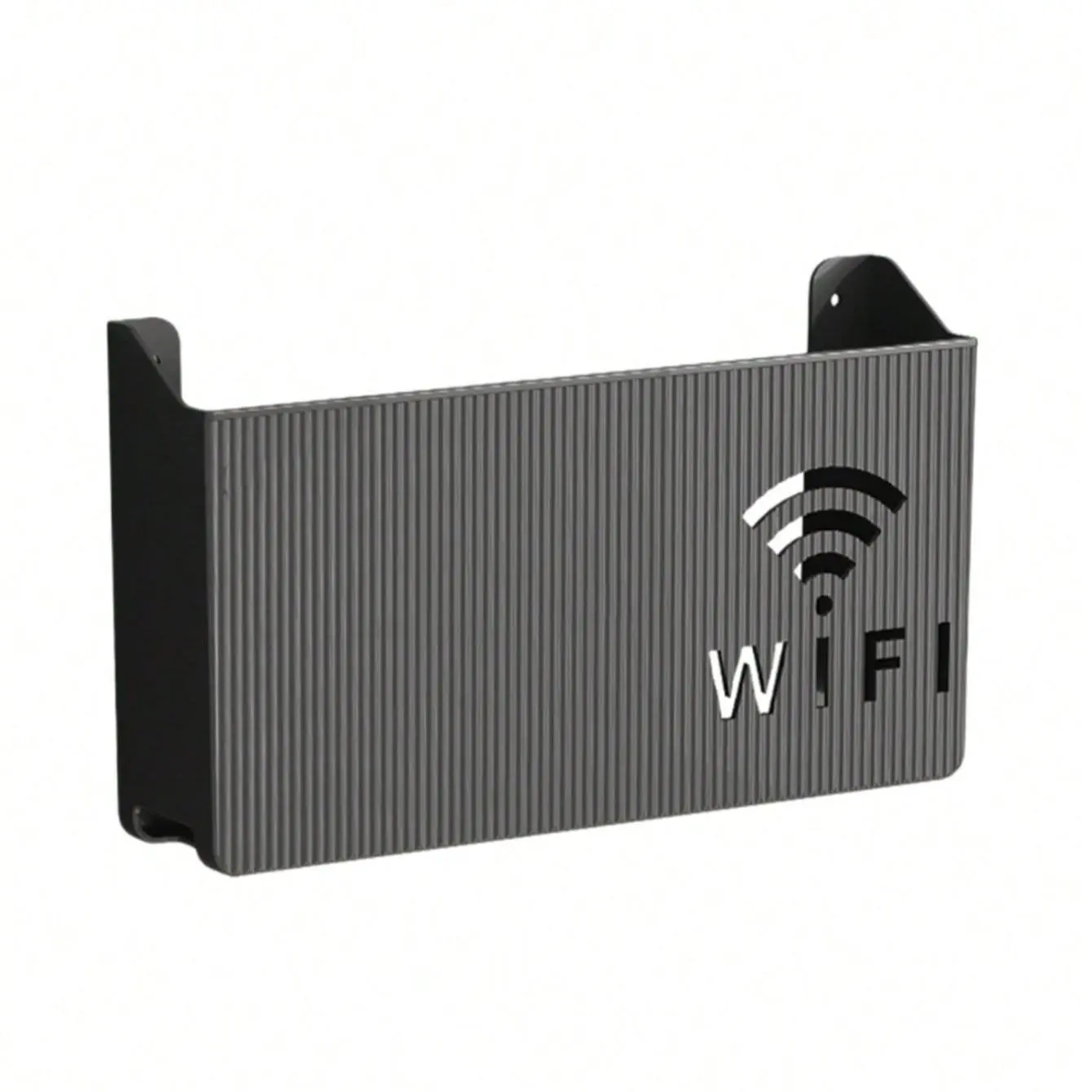 Wall Mounted WiFi Storage Box, 1 Piece Punch-free Installation Organized Clutter Storage Rack for Home, WiFi Router Storage Holder, Stylish Addition, Durable, Compact, Robust Plastic, Decor