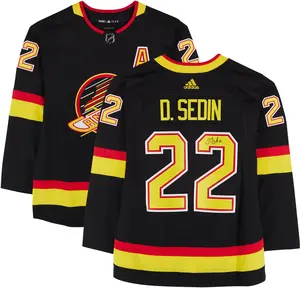 Daniel Sedin Vancouver Canucks Autographed Black Alternate Adidas Authentic Jersey - Fanatics Authentic Certified