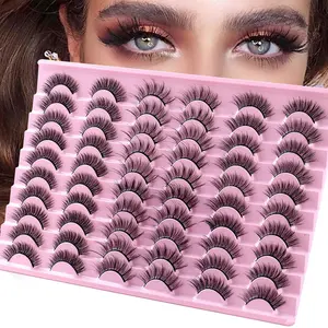 Natural Look Eyelashes Extensions, 30 Pairs Fluffy Curly Thick Faux Cluster Lashes, Eye Makeup Products for Women & Girls, Cosmetic, Eyelash Clusters Extensions, Cluster False Eyelashes