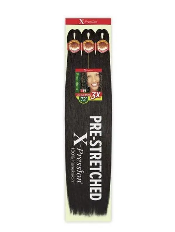 X-Pression 3X Pre-Stretched Braid 72" (1 Pack)