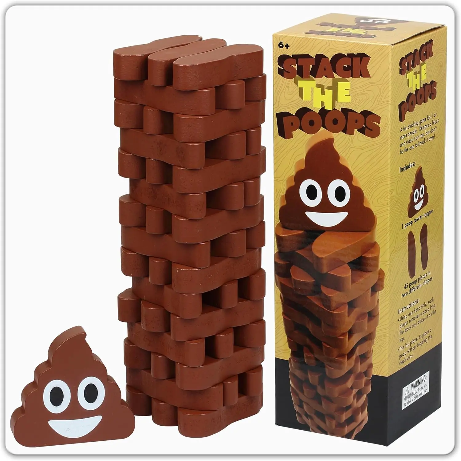 STACK THE POOPS - Hilarious Poop Stacking Game for Kids - TikTok Shop