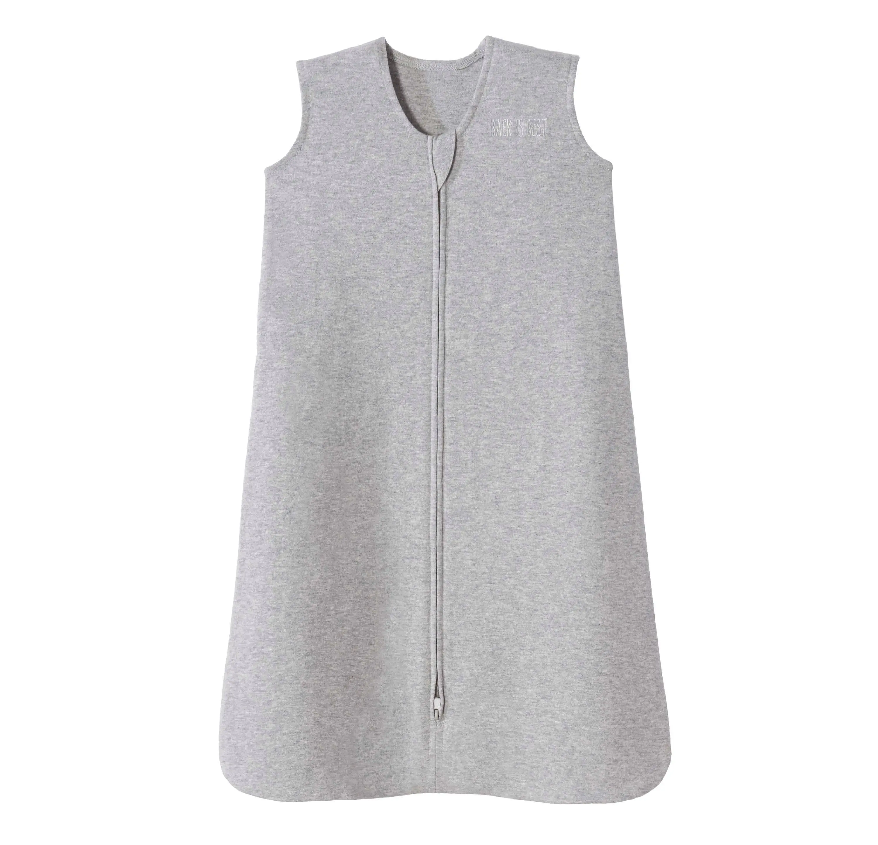 HALO SleepSack, 100% Cotton Wearable Blanket, Swaddle Transition Sleeping Bag, TOG 0.5 Heather Grey