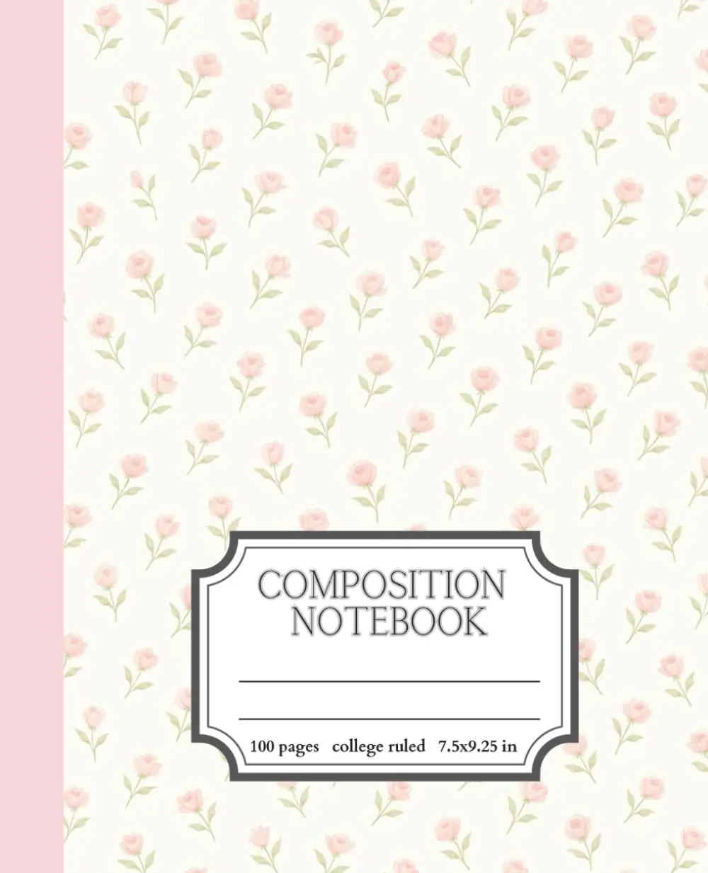Coquette Composition Notebook, College Ruled: Pink Flowers | Cute and Preppy Aesthetic | Perfect For Teen Girls and Women