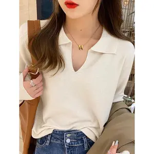 Neck Sweater Pullovers Long Sleeve Tops Women Autumn Winter Clothes Slim Knit Soft Jumper Streetwear Simple Sweater