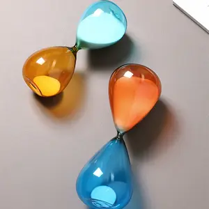 Nordic Colored 15 Minute Glass Hourglass Timer High-End Luxury Home Decor Creative Gift Office Decor Home Decor Hourglass Gift Kitchen Utensils