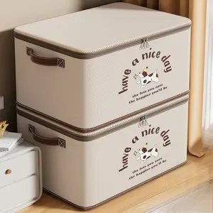 Cloth Storage Box with Lock, Clothing Storage Box, Large-capacity Clothing Quilt Sorting Box, Household Wardrobe Storage Box, Clothes Storage Box