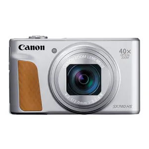 Canon PowerShot SX740 HS Digital Camera 20.3MP CMOS 40x Optical Zoom 4K Video Wi-Fi NFC Bluetooth 3 Inch Tilt LCD Silver