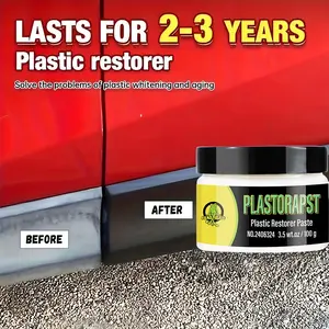 Universal Car Leather & Plastic Repair Polish Wax Cream, Interior Reconditioning for Leather/plastic/rubber Care, Auto Maintenance Solution, Detailing Products, Car Detailer