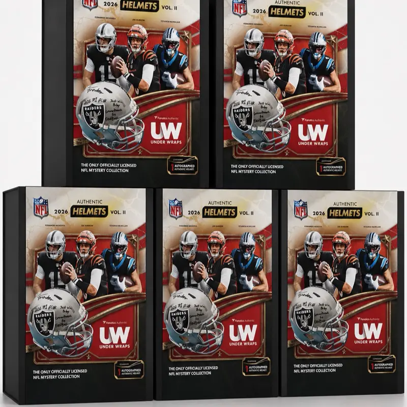 (5) PICK YOUR TEAM FANATICS UNDERWRAPS  VOL 2 AUTOGRAPHED FULL SIZE HELMETS