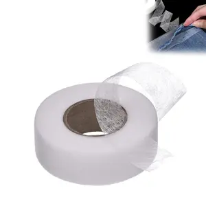 LZDJTQ Self Adhesive Hemming Tape, 1 Roll 65m Long Lasting Adhesive Non-woven Fabric Hemming Tape, DIY Clothes Alteration Tape, Sewing Supplies for Home Use White