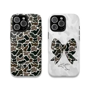 Camouflage Duck Hunting Patterns Tough Phone Case,  Gift For Boyfriend, Girlfriend, Shockproof Protection Cover Protective Suitable for iPhone 17-11 Pro Max/Plus and  Samsung Galaxy S23-25