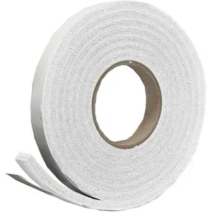 R338WH Sponge Rubber Foam Tape 3/8in Wide x 3/16in Thick x 10ft Long, White
