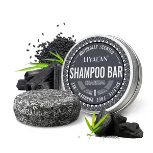 LIYALAN Charcoal shampoo bar-Refreshing hair and long-lasting oil control,preventing hair nutrient loss,thicker hair