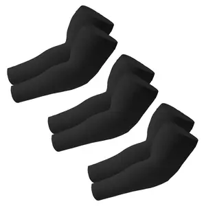 3 Pairs Arm Sleeves for Men Women, UV Sun Protection Sports Cooling Compression Sleeves for Running Basketball Golf Outdoor