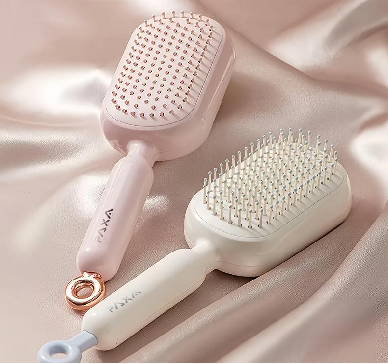 PAXA Air Cushion Massage Comb Hollow Massage Comb Cylinder Styling Curl Comb - Daily Care and Detangling, Massage for Scalp, Heat Resistant Companion for Hair Blowing and Styling