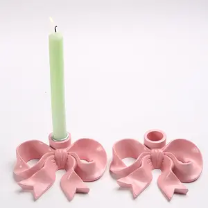Elegant Ceramic Decorative Candlestick for Home Table Living Room Wedding Party Decoration Smooth Glaze and Classic Design