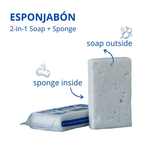 T.Taio Dual-Action Soap Sponge Gentle Soap - 3.88 oz Solid Body Wash for Adults, Daily Hydrating Smoothing Minerals & Glycerin Blend Cleanser, Alcohol-Free, Aluminum-Free, Compact Gym Bag-Friendly Bath Shower Body Care Cleansing Product