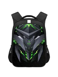 Cyberpunk Mechanical Print Large Capacity Backpack, Multi-Pocket Outdoor Hiking Camping Sport Bag, Lightweight Casual Men's Shoulder Bag