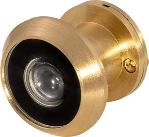 Door Viewer for Narrow Panel Doors - Peephole - 5/8", 7/8" Thick Panels (Brass)