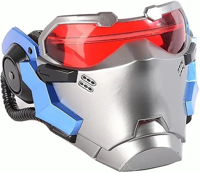Soldier 76 AIR VENTS Mask OW Jack Helmet Morrison Game Cosplay Prop (NO luminous light)