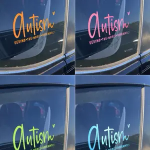 Autism seeing the world differently decal solid