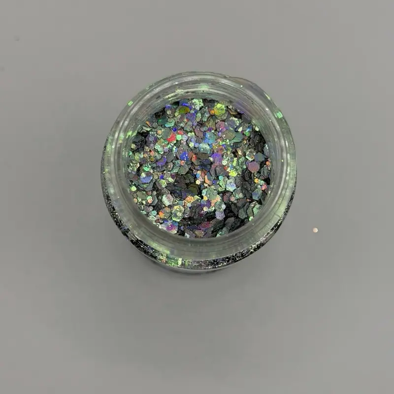 Silver Surfer Color Shift Glitter | Chunky Mix | 2oz by Weight | Heat Safe 350°F Solvent Resistant