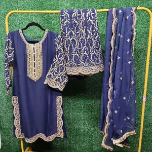 3 piece  pakistani ready to weae gararra suit