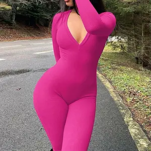 UU Ribbed Jumpsuit - Pink is PRE-ORDER will ship out in March