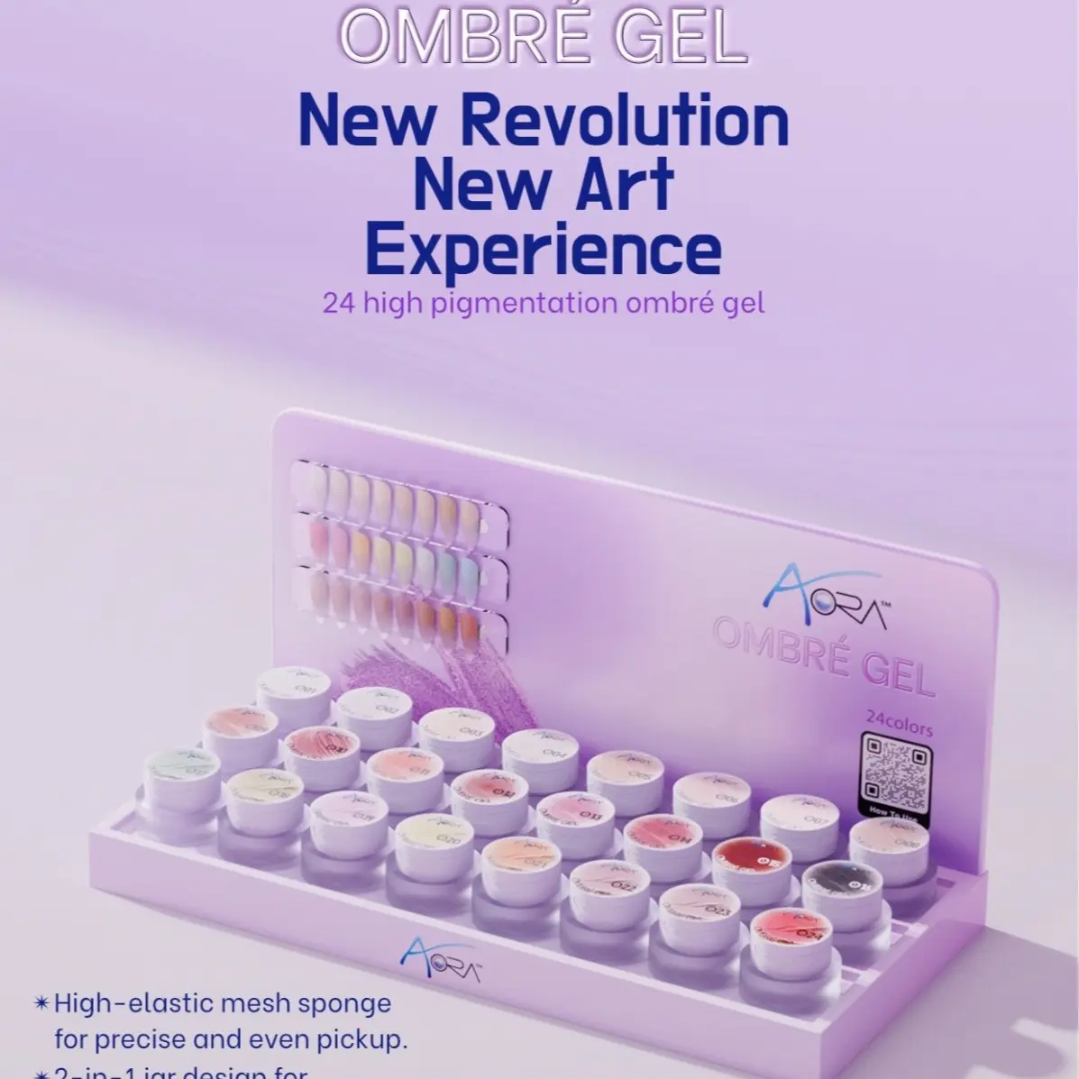 Ombre Pat Kit - 24 Colors Ombre Gel