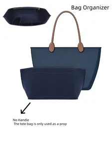 2026 Newly upgraded  Felt Bag Organizer, Multi-Pocket Bag Insert for Shoulder Bag, Storage Bag fits Large Foldable Tote Bag, Multi-Functional Handbag Accessory for Women, Tote Bag Organizer Insert, Compatible with Le Pliage Tote Bag, Felt Inner Bag