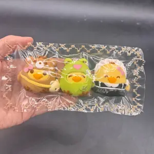 Pack of 3 chicks in costumes cute soft taba squishy