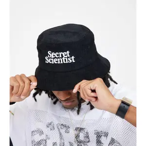 Black Staple Bucket Hat