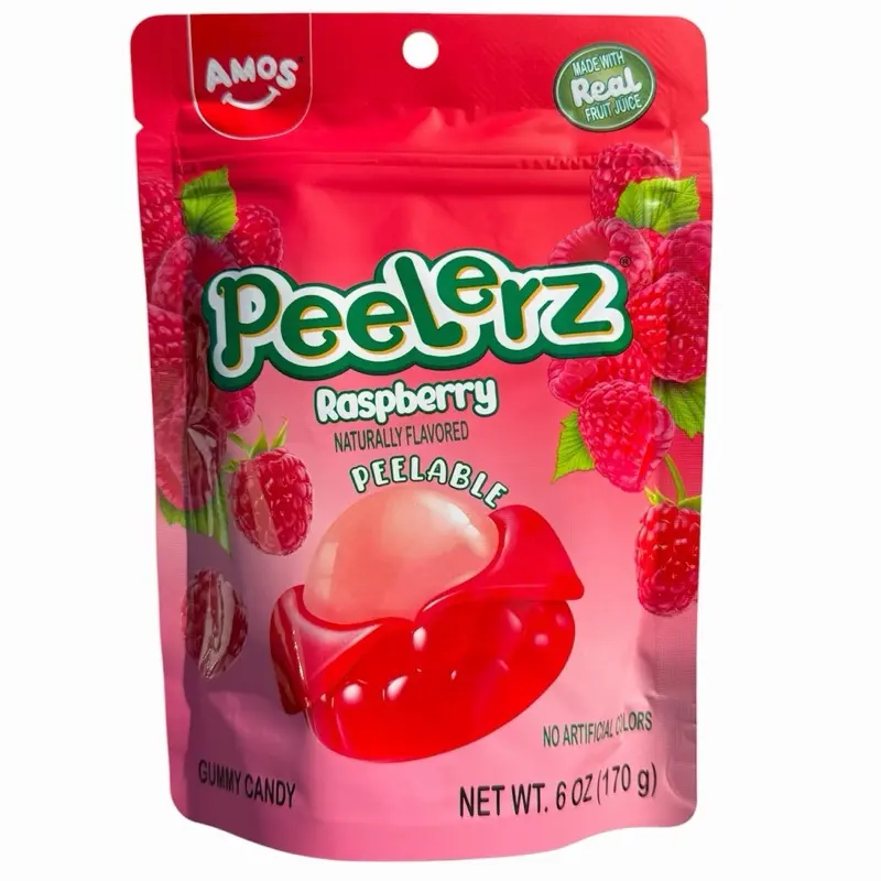 Amos Peelerz Rasperry 6 oz bag Amos Peelerz Rasperry 6 oz bag
