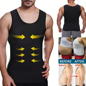 Slimming Mens Tummy Control Shapewear Belly Chest Compression Vest Girdle Tank Tops Body Shaper Underwear Undershirts archery  outfit lilac dfyne impact short