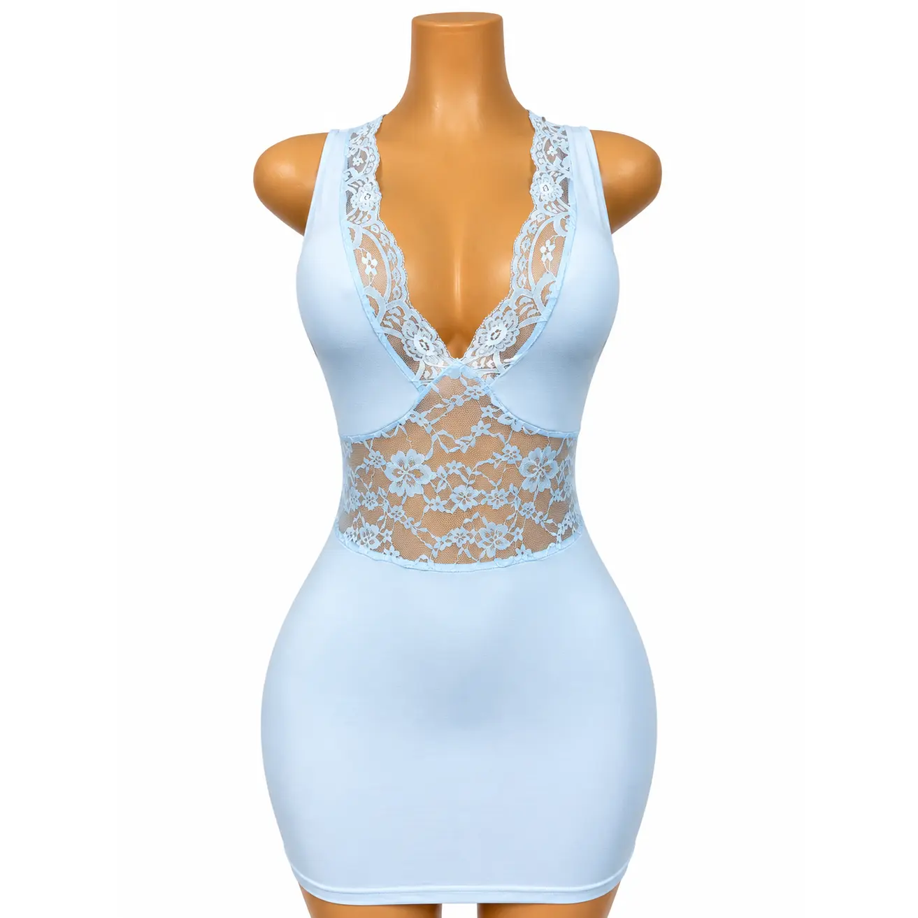 Blue Heaven Lace Mini Dress