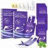 Teeth Whitening Strips for Adults, 14 Full Treatments, 30 Minutes Daily Use, At Home Dental Brightening, Enamel-Safe for Sensitive Teeth, Peroxide-Free Purple Color Correction, Peppermint Gentle Gel, Yellow Stain & Bad Breath Remover