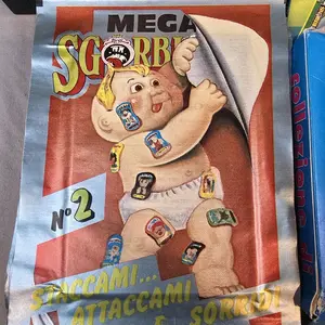1990 Mega Sgorbions Series 2 Italian GPK Giant Sticker Pack Vintage Sealed RARE