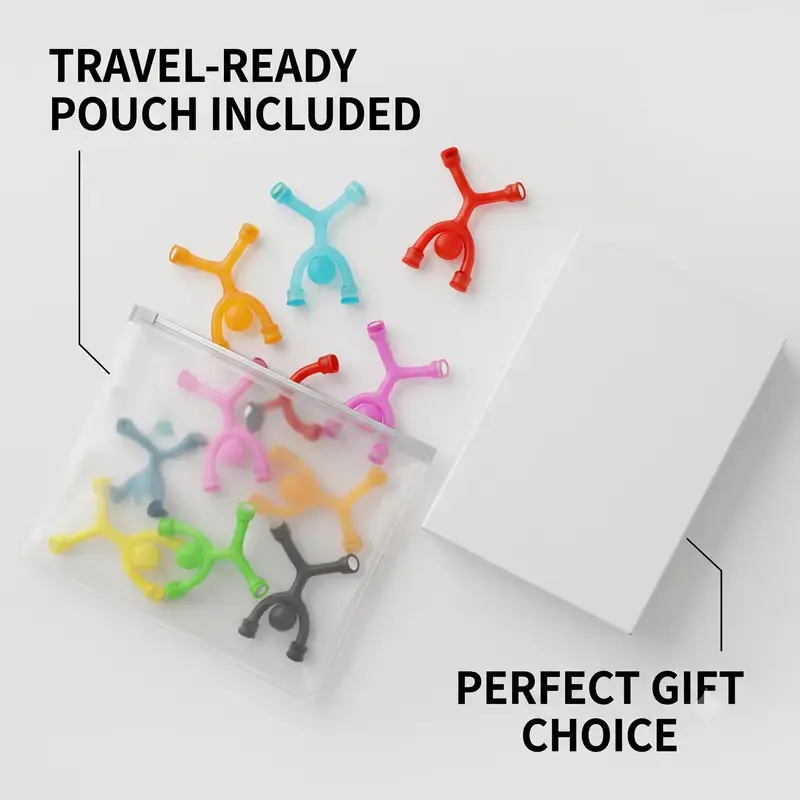 Magnetic Fidget Toys for Adults & Kids 10 Pack – Magnetic People Figures, Cool Sensory Building Toys for Autism, ADHD or Stress Relief, Travel Essentials for Road Trips, Fridge Magnets, Easter Basket Stuffers & Birthday Gifts for Toddlers, Teens