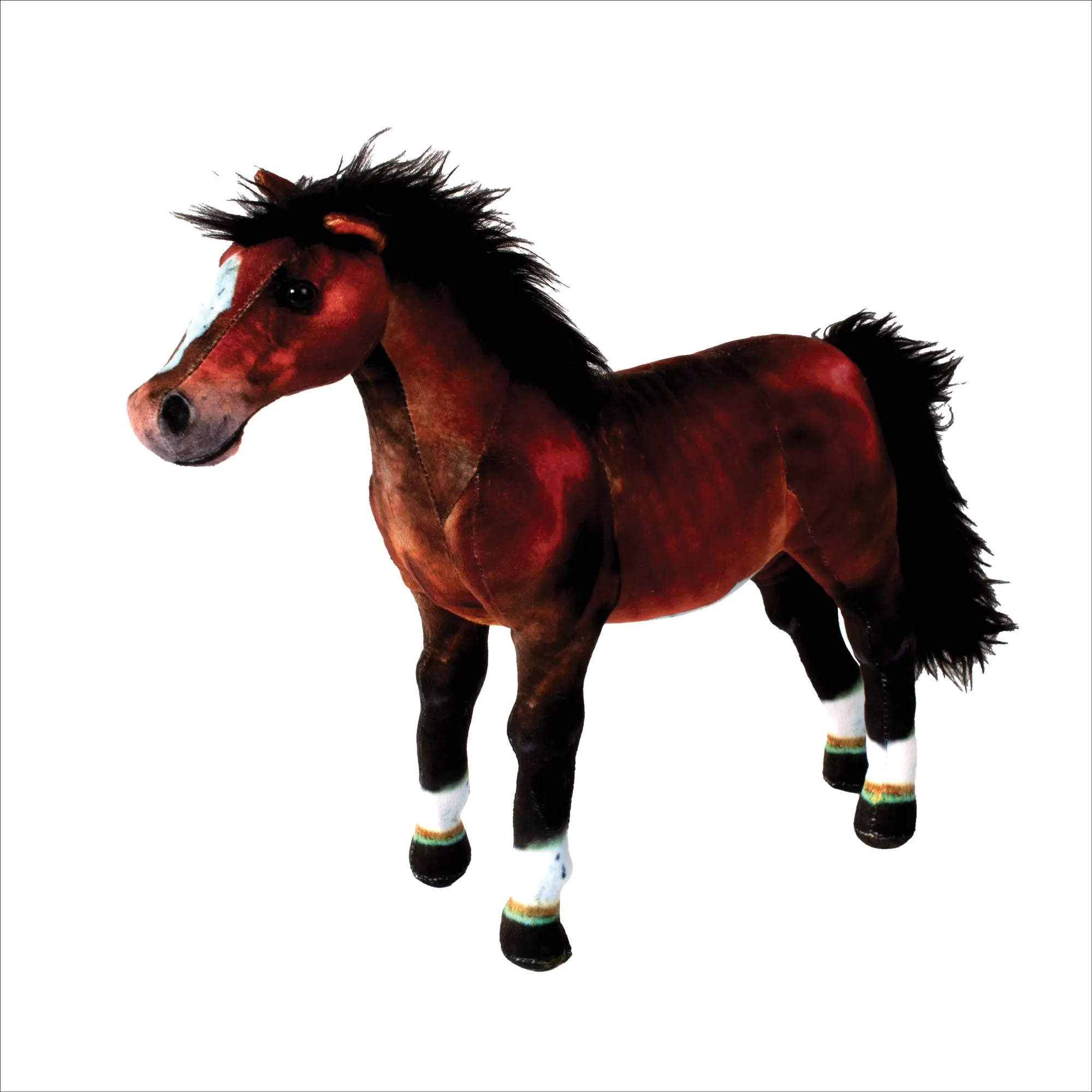 Real Planet™ Brown Stallion Realistic Plush Stuffed Animal