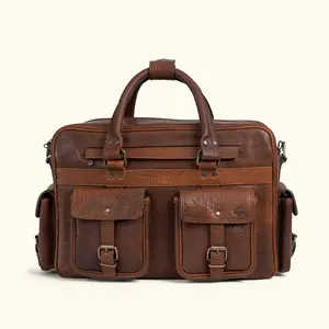 Business Buffalo Leather Pilot Bag