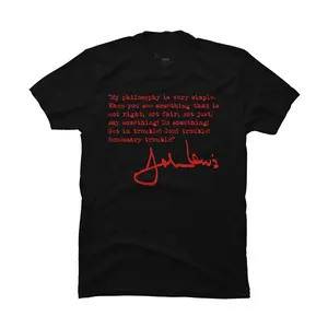 John Lewis - Good Trouble Quote - Red T-shirt