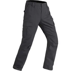 MensWorkPantsRipstopWaterproofCargoPantsforMenwith7PocketsTacticalHikingPants