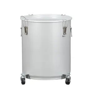 Garvee Fryer Grease Bucket - 16 Gallon Oil Caddy with Secure Locking Lid, 4 Quick-Clip Latches, and Reusable Filter for Food Trucks, Restaurants, and Commercial Kitchens
