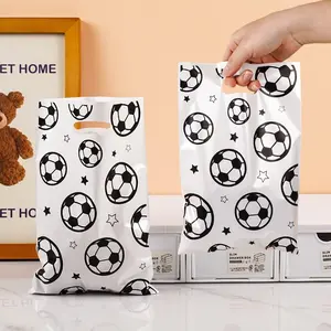 Football Candy Cookie Packaging Bags, Fan Party Decorations, Plastic Storage Bags, Gift Wrapping Pouches, Birthday Party Supplies