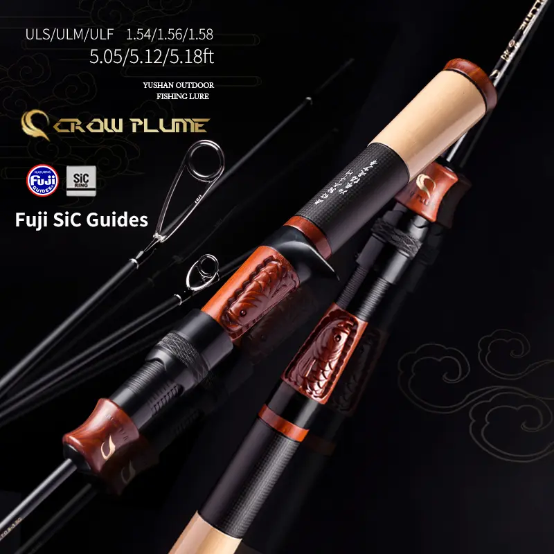 Yushan Outdoor Wuyu Micro Bait Stream Fishing Lure Rod – 2-Piece, Fine ...