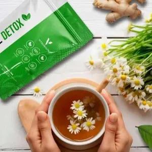 V-TE Detox from Mexico Gentle Tea Detox with Chamomile Marshmallow Root & Mallow Leaf for Digestion Support and Gut Soothing Beverage