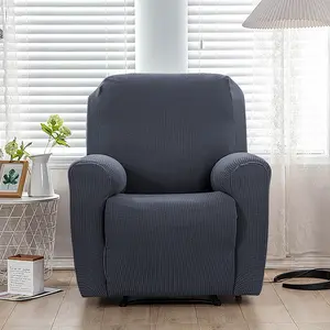 European Style Polar Fleece Elastic Recliner Sofa Set, Includes Backrest and Two Armrests, Durable Fabric, Easy Care, Ideal for Hotel Restaurant Office