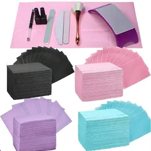 20pcs Waterproof Foldable Nail Cleaning Pads, 3-Layer Disposable Manicure Tools, Perfect for Nail Art Salon and Tattoo Removal, Nail Art Remover
